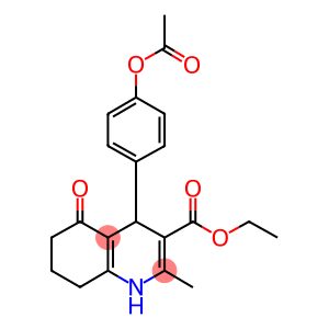 ethyl 4-[4-(acetyloxy)phenyl]-2-methyl-5-oxo-1,4,5,6,7,8-hexahydro-3-quinolinecarboxylate