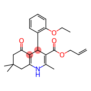 allyl 4-(2-ethoxyphenyl)-2,7,7-trimethyl-5-oxo-1,4,5,6,7,8-hexahydro-3-quinolinecarboxylate