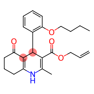 allyl 4-(2-butoxyphenyl)-2-methyl-5-oxo-1,4,5,6,7,8-hexahydro-3-quinolinecarboxylate