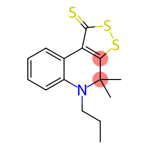 4,4-dimethyl-5-propyldithiolo[5,4-c]quinoline-1-thione