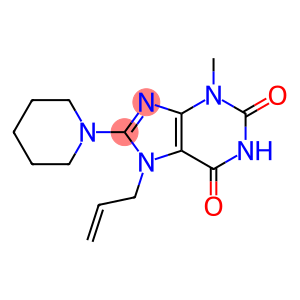 3-methyl-8-(piperidin-1-yl)-7-(prop-2-en-1-yl)-3,7-dihydro-1H-purine-2,6-dione