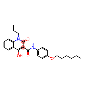 N-[4-(hexyloxy)phenyl]-4-hydroxy-2-oxo-1-propyl-1,2-dihydro-3-quinolinecarboxamide