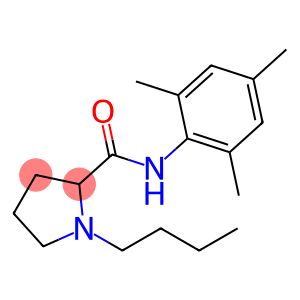 2,4,6-Trimethylanylide-1-butylpyrrolidinecarbonoic 2-acid