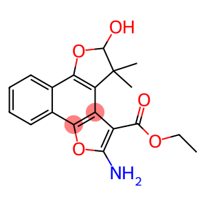 2-Amino-4,5-dihydro-5-hydroxy-4,4-dimethyl-naphtho[1,2-b:4,3-b'']difuran-3-carboxylic acid ethyl ester