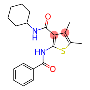 N-cyclohexyl-4,5-dimethyl-2-[(phenylcarbonyl)amino]thiophene-3-carboxamide