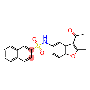 N-(3-acetyl-2-methylbenzofuran-5-yl)naphthalene-2-sulfonamide