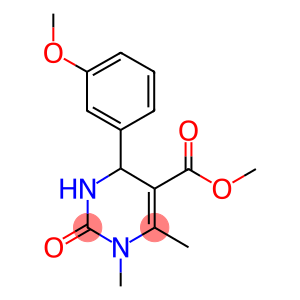methyl 4-(3-methoxyphenyl)-1,6-dimethyl-2-oxo-1,2,3,4-tetrahydro-5-pyrimidinecarboxylate