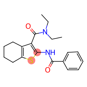 2-(benzoylamino)-N,N-diethyl-4,5,6,7-tetrahydro-1-benzothiophene-3-carboxamide