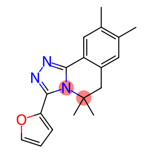 1,2,4-Triazolo[3,4-a]isoquinoline, 3-(2-furanyl)-5,6-dihydro-5,5,8,9-tetramethyl-