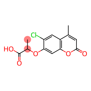 2-((6-氯-4-甲基-2-氧代-2H-色烯-7-基)氧基)丙酸