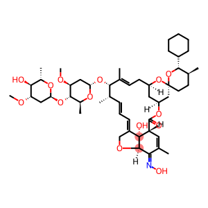 Avermectin A1a, 25-cyclohexyl-5-demethoxy-25-de(1-methylpropyl)-22,23-dihydro-5-(hydroxyimino)- (9CI)