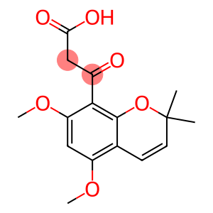 5,7-Dimethoxy-2,2-dimethyl-β-oxo-2H-1-benzopyran-8-propanoic acid