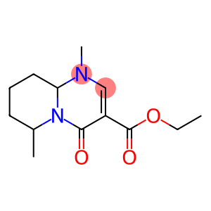 4H-Pyrido(1,2-a)pyrimidine-3-carboxylic acid, 1,6,7,8,9,9a-hexahydro-1 ,6-dimethyl-4-oxo-, ethyl ester