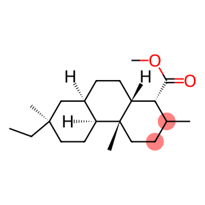 1-Phenanthrenecarboxylic acid, 7-ethyltetradecahydro-1,4a,7-trimethyl-, methyl ester, [1R-(1α,4aβ,4bα,7β,8aα,10aα)]- (9CI)
