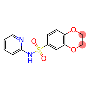 N-(2-pyridinyl)-2,3-dihydro-1,4-benzodioxine-6-sulfonamide