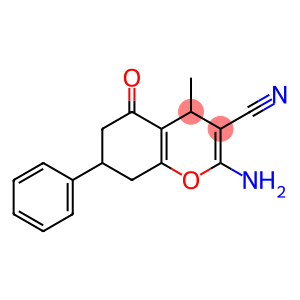 2-amino-4-methyl-5-oxo-7-phenyl-5,6,7,8-tetrahydro-4H-chromene-3-carbonitrile