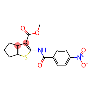 methyl 2-[(4-nitrobenzoyl)amino]-5,6-dihydro-4H-cyclopenta[b]thiophene-3-carboxylate
