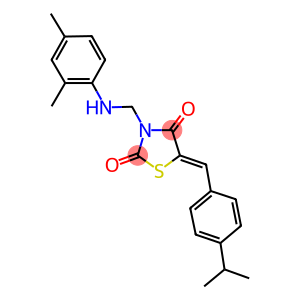 3-[(2,4-dimethylanilino)methyl]-5-(4-isopropylbenzylidene)-1,3-thiazolidine-2,4-dione