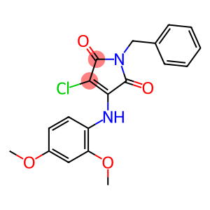 1-benzyl-3-chloro-4-(2,4-dimethoxyanilino)-1H-pyrrole-2,5-dione