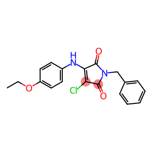 1H-Pyrrole-2,5-dione, 3-chloro-4-[(4-ethoxyphenyl)amino]-1-(phenylmethyl)-