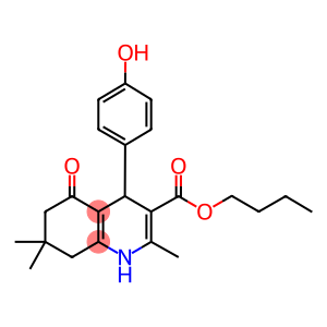 butyl 4-(4-hydroxyphenyl)-2,7,7-trimethyl-5-oxo-1,4,5,6,7,8-hexahydroquinoline-3-carboxylate
