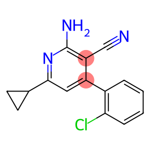 2-amino-4-(2-chlorophenyl)-6-cyclopropylnicotinonitrile