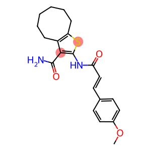 2-{[3-(4-methoxyphenyl)acryloyl]amino}-4,5,6,7,8,9-hexahydrocycloocta[b]thiophene-3-carboxamide