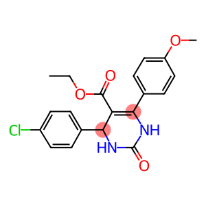ethyl 4-(4-chlorophenyl)-6-(4-methoxyphenyl)-2-oxo-1,2,3,4-tetrahydro-5-pyrimidinecarboxylate