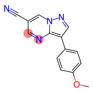 3-(4-METHOXYPHENYL)PYRAZOLO[1,5-A]PYRIMIDINE-6-CARBONITRILE