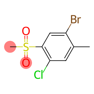 1-Bromo-4-chloro-2-methyl-5-(methylsulfonyl)benzene