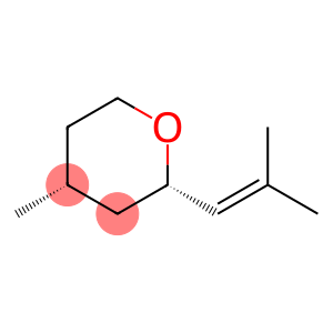 2H-Pyran,tetrahydro-4-methyl-2-(2-methyl-1-propenyl)-,(2S-cis)-
