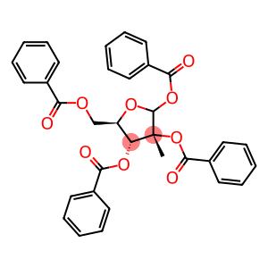 2-C-methyl-1,2,3,5-tetrakis-O-(phenylcarbonyl)-D-ribofuranos...