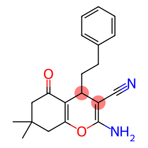 2-amino-7,7-dimethyl-5-oxo-4-phenethyl-5,6,7,8-tetrahydro-4H-chromene-3-carbonitrile