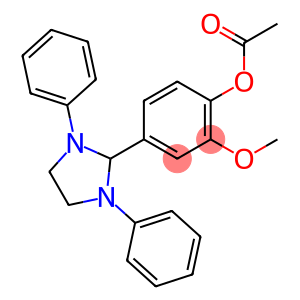 4-(1,3-diphenylimidazolidin-2-yl)-2-methoxyphenyl acetate
