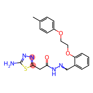 2-(5-amino-1,3,4-thiadiazol-2-yl)-N'-{2-[2-(4-methylphenoxy)ethoxy]benzylidene}acetohydrazide