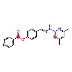 4-[2-(4,6-dimethyl-2-pyrimidinyl)carbohydrazonoyl]phenyl isonicotinate