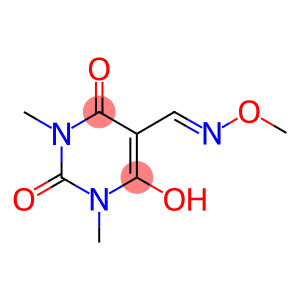 6-hydroxy-5-[(1E)-(methoxyimino)methyl]-1,3-dimethyl-1,2,3,4-tetrahydropyrimidine-2,4-dione