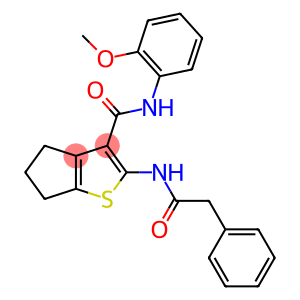 N-(2-methoxyphenyl)-2-[(phenylacetyl)amino]-5,6-dihydro-4H-cyclopenta[b]thiophene-3-carboxamide