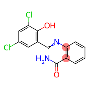 2-[(3,5-dichloro-2-hydroxybenzylidene)amino]benzamide