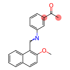 1-(3-{[(2-methoxy-1-naphthyl)methylene]amino}phenyl)ethanone