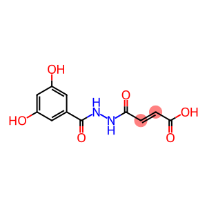 (E)-4-[2-(3,5-dihydroxybenzoyl)hydrazino]-4-oxo-2-butenoic acid