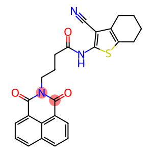 N-(3-cyano-4,5,6,7-tetrahydrobenzo[b]thiophen-2-yl)-4-(1,3-dioxo-1H-benzo[de]isoquinolin-2(3H)-yl)butanamide