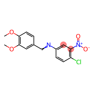 4-chloro-N-(3,4-dimethoxybenzylidene)-3-nitroaniline