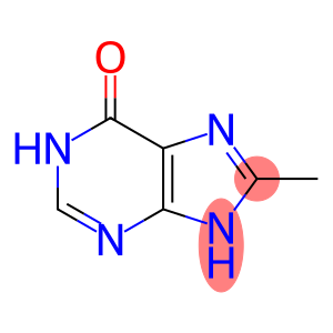 6H-Purin-6-one, ,7-dihydro-8-methyl-