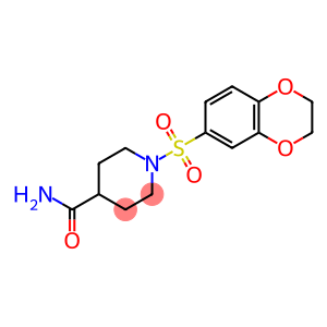 4-Piperidinecarboxamide, 1-[(2,3-dihydro-1,4-benzodioxin-6-yl)sulfonyl]-