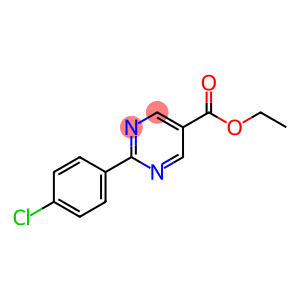 5-Pyrimidinecarboxylic acid, 2-(4-chlorophenyl)-, ethyl ester
