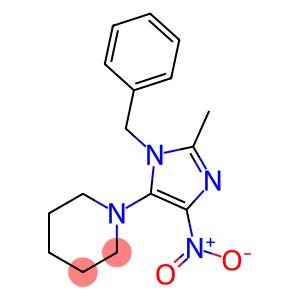 1-{1-benzyl-4-nitro-2-methyl-1H-imidazol-5-yl}piperidine