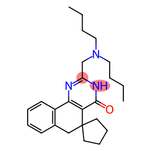 2-[(dibutylamino)methyl]-5,6-dihydrospiro(benzo[h]quinazoline-5,1'-cyclopentane)-4(3H)-one