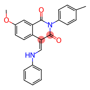 4-(anilinomethylene)-7-methoxy-2-(4-methylphenyl)-1,3(2H,4H)-isoquinolinedione