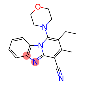 2-ethyl-3-methyl-1-(morpholin-4-yl)pyrido[1,2-a]benzimidazole-4-carbonitrile
